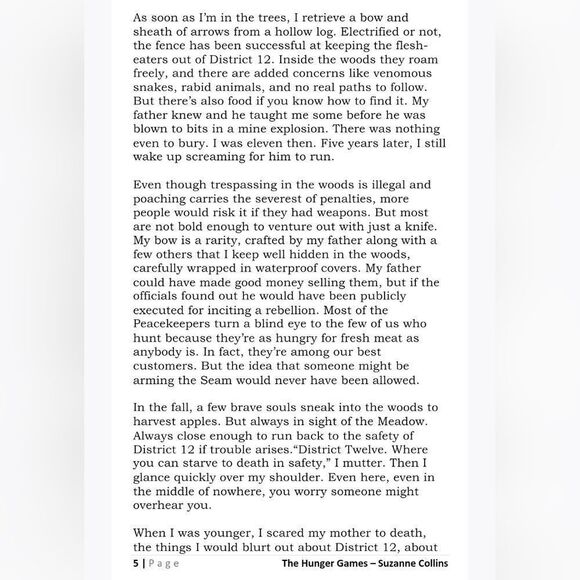 The Hunger Games Paperback Book by Suzanne Collins - Picture 6 of 8